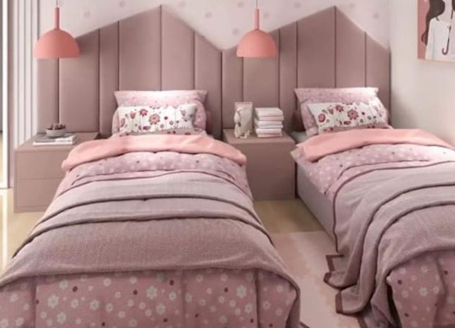 WOODENCENTURY Kids Bed pink