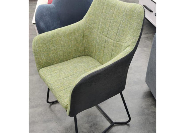 WOODENCENTURY Fabric Dining Chair